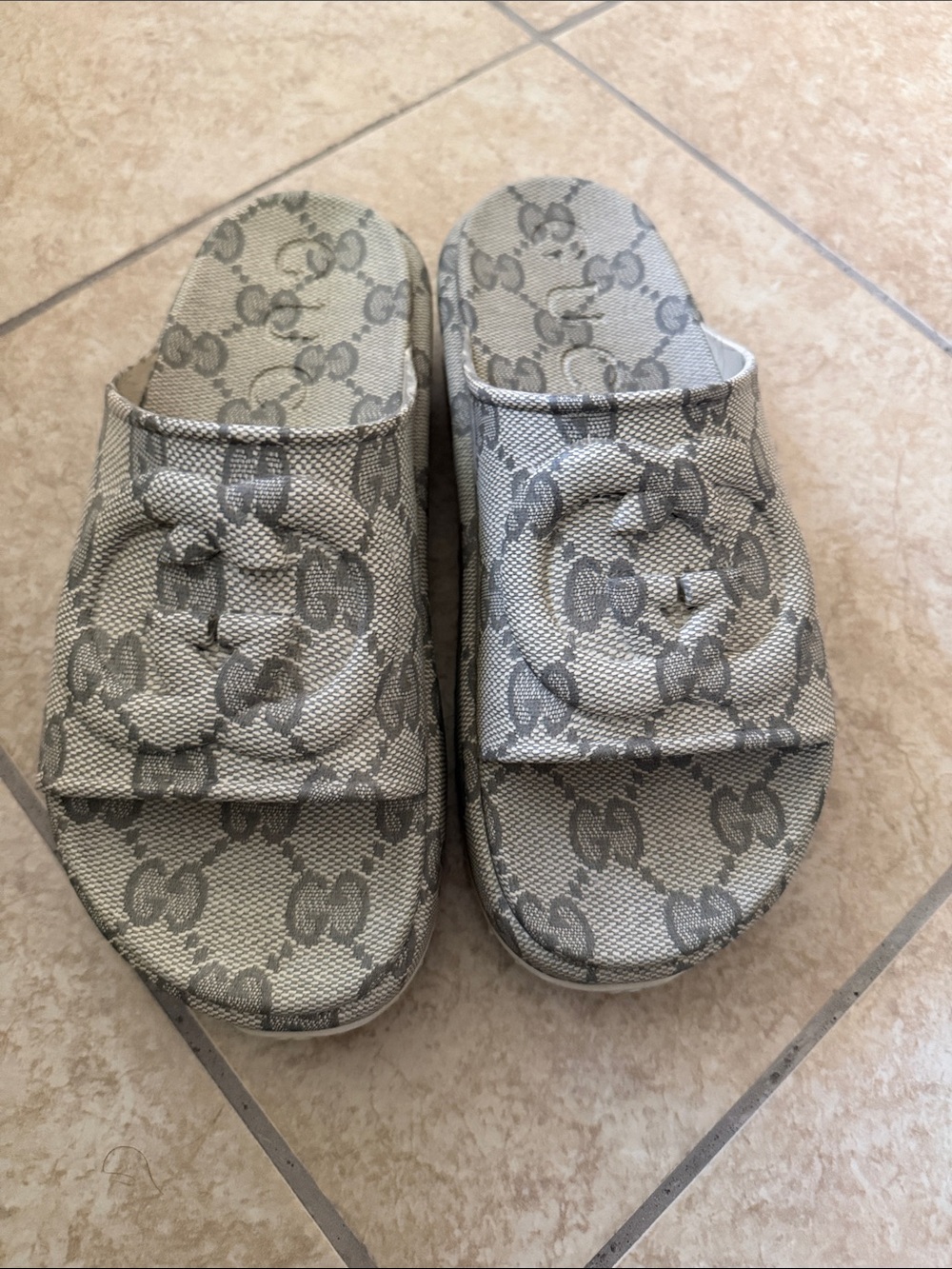 Gucci Men slides GG Beige